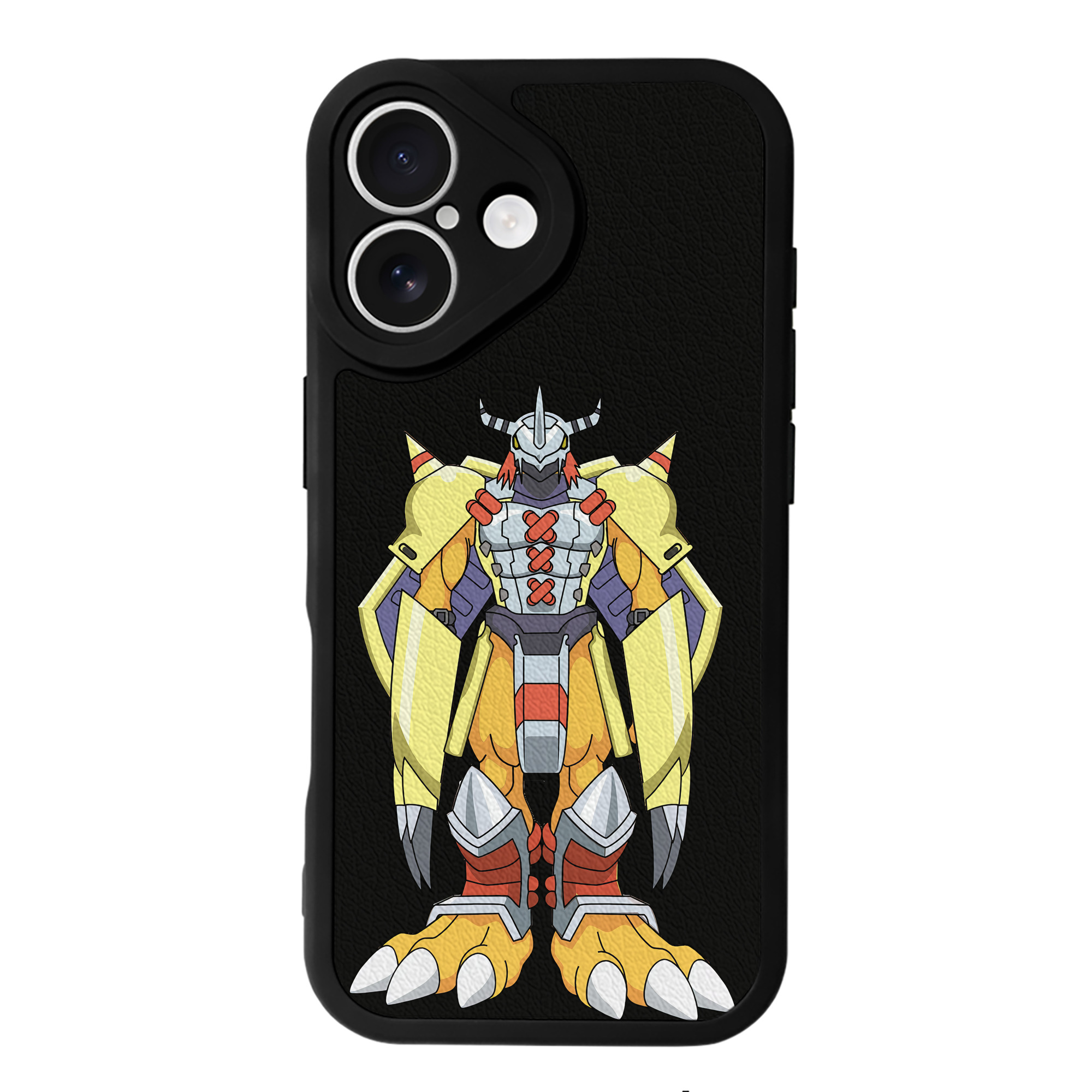 （画像用） Digimon デジタルモンスター/デジモン 【iPhone 16シリーズ対応】シリコンスマホケース（レザー調） 材質：シリコン
